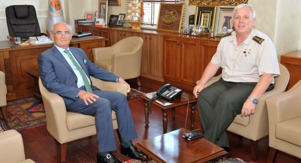 İl jandarma komutanı Albay Yeşil, Başkan Yılmaz’ı ziyaret etti