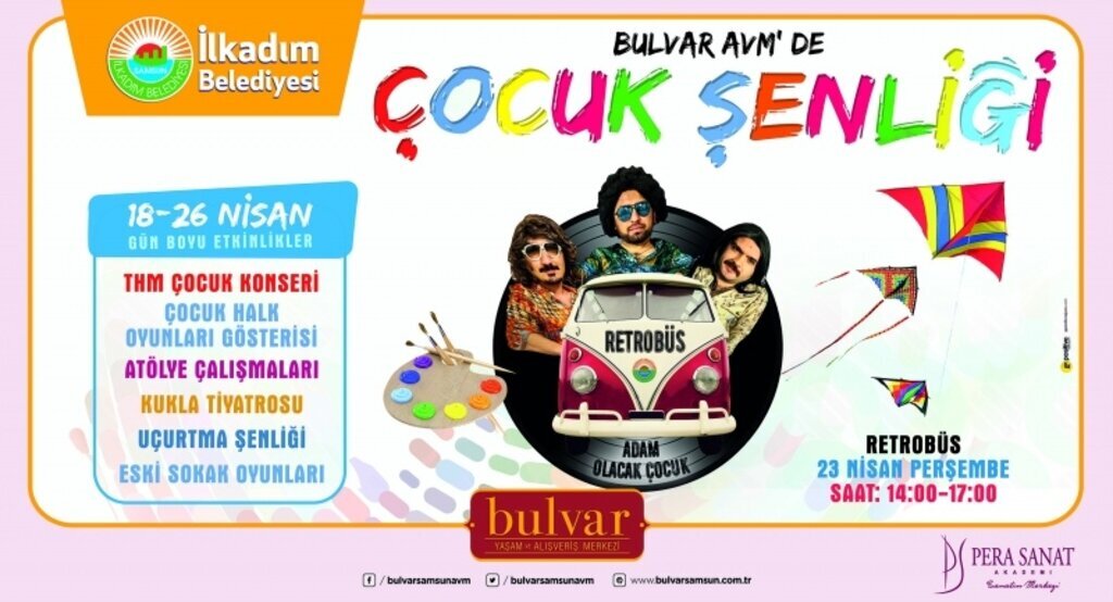 İlkadım Belediyesi’nden Bulvar Avm’de çocuklara özel şenlik