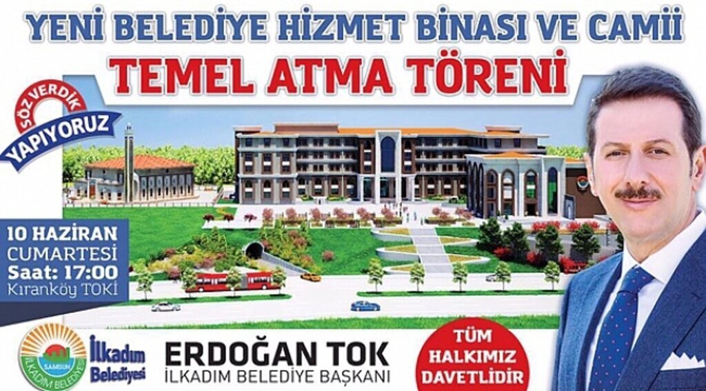 İlkadım Yeni Hizmet Binası'nın temeli atılıyor