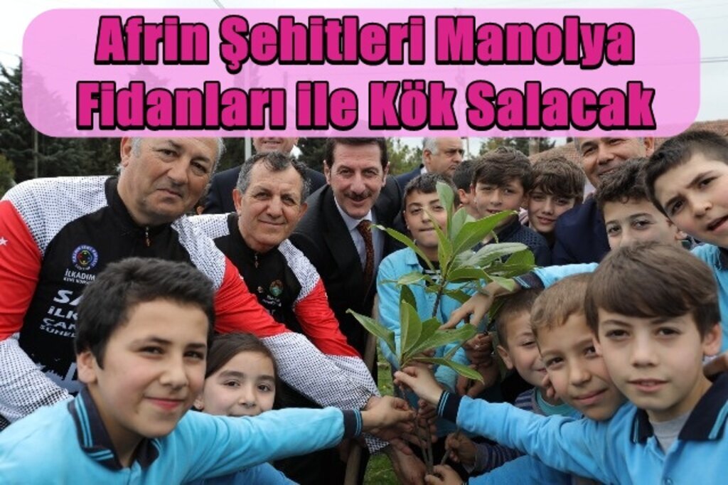 İlkadım’da 46 şehide 46 manolya fidanı