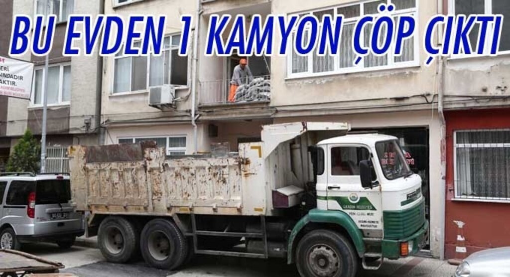 İlkadım'da çöp ev temizlendi