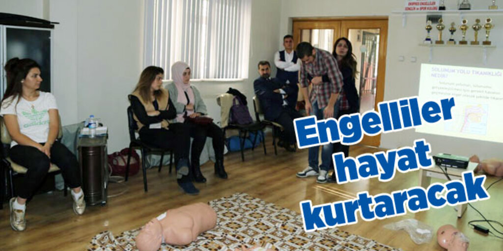 İlkadım'da engellilere ilk yardım eğitimi