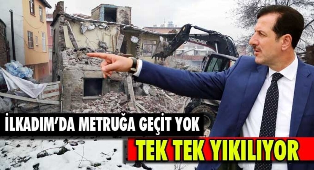 İlkadım'da metruk binalar tek tek yıkılıyor