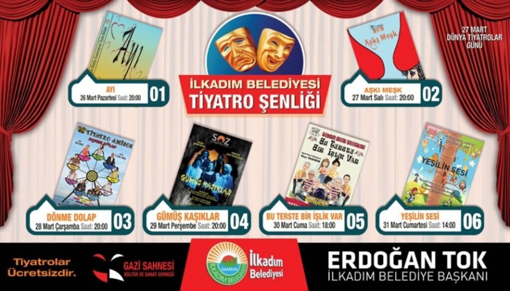 İlkadım’da Tiyatro Şenliği Başlıyor