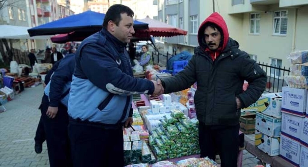 İlkadım'da yapılan pazar denetiminden esnafta vatandaşta memnun