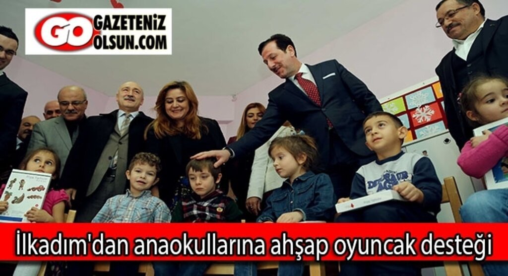 İlkadım'dan anaokullarına ahşap oyuncak desteği