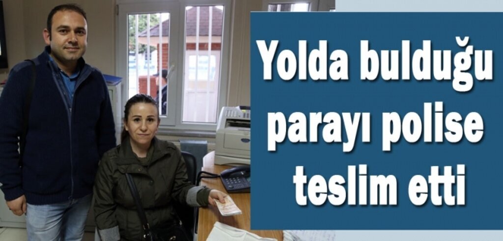 İşe giderken yolda para buldu!