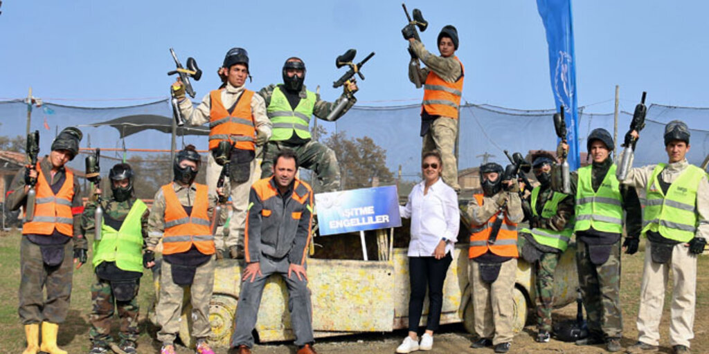 İşitme Engelli Sporcular Paintball'da buluştu