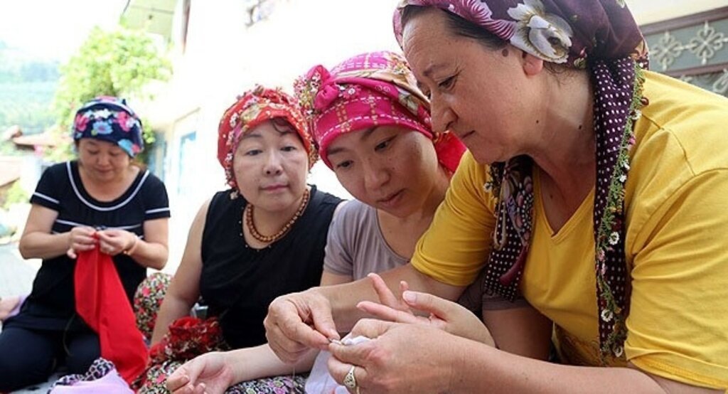 Japon gelin İkumi sayesinde 'köylü' oldular