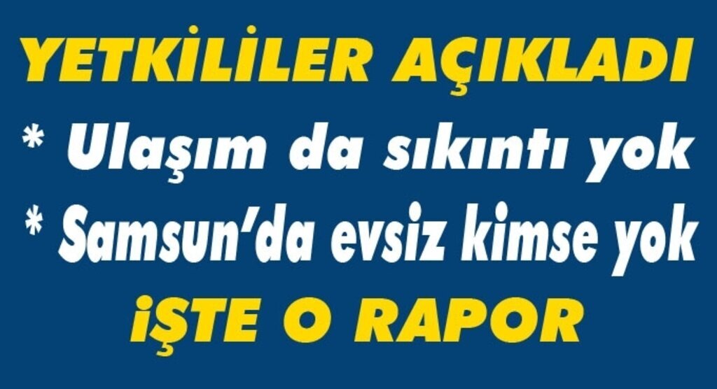 Kar yağışı ile birlikte Samsun'da son durum raporu