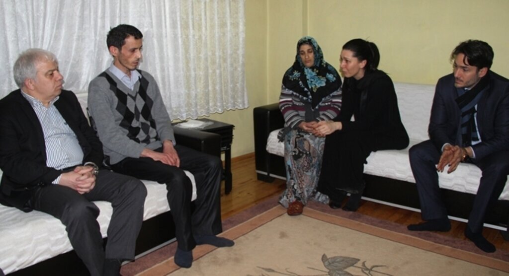 Karaaslan şehit ailesinin acısını paylaştı