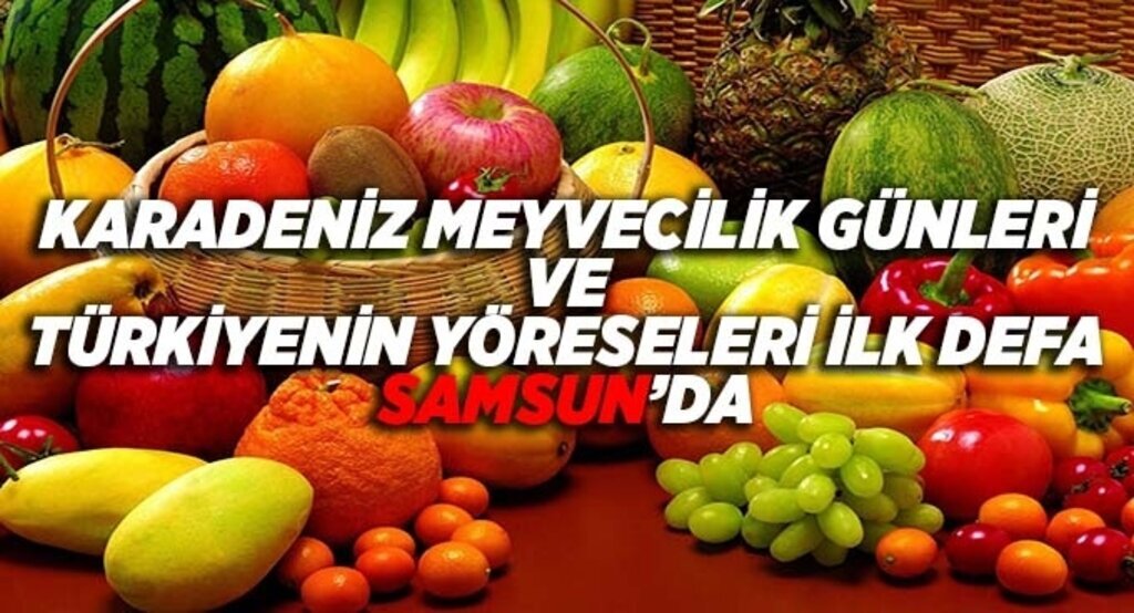 Karadeniz Meyvecilik günleri ve Türkiye'nin yöreselleri ilk defa Samsun'da