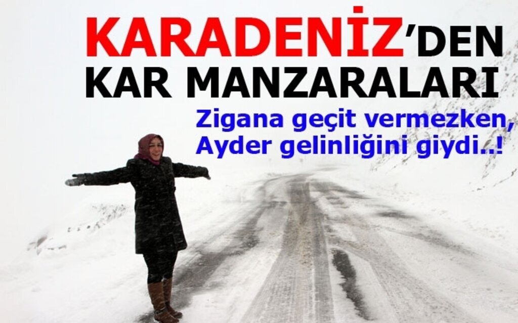 Karadeniz'de kar yağışı hayatı olumsuz etkiliyor