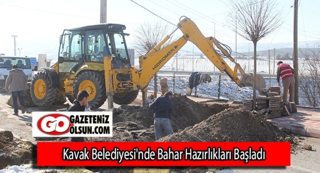 Kavak Belediyesi'nde bahar hazırlıkları başladı
