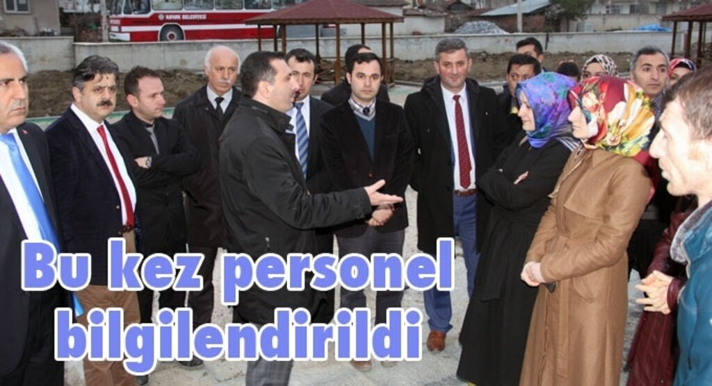 Kavak'ta Başkan ve Personel Omuz Omuza