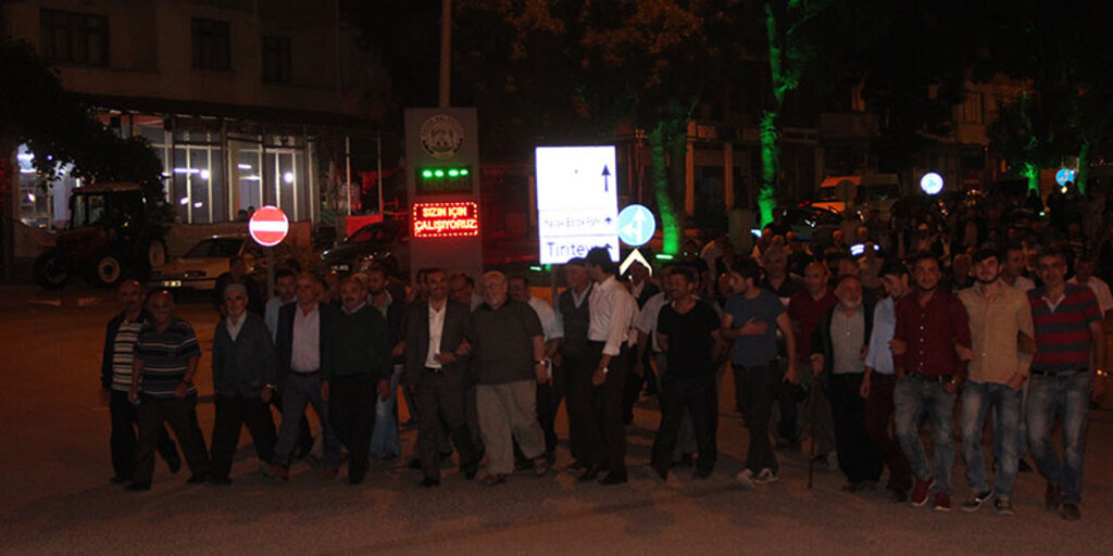 Kavak'ta Demokrasi Yürüyüşü yapıldı