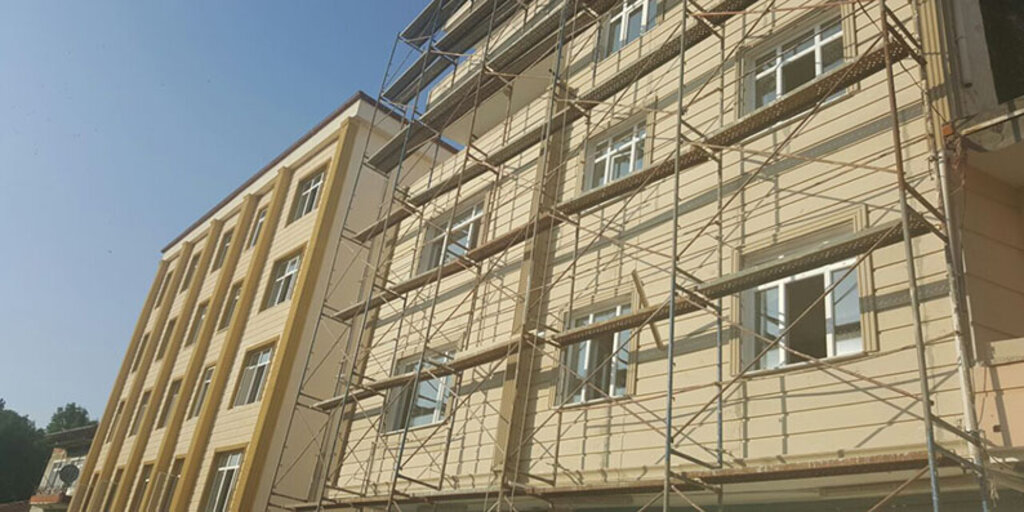 Kavak'taki KYK yurdunda çalışmalar hız kazandı