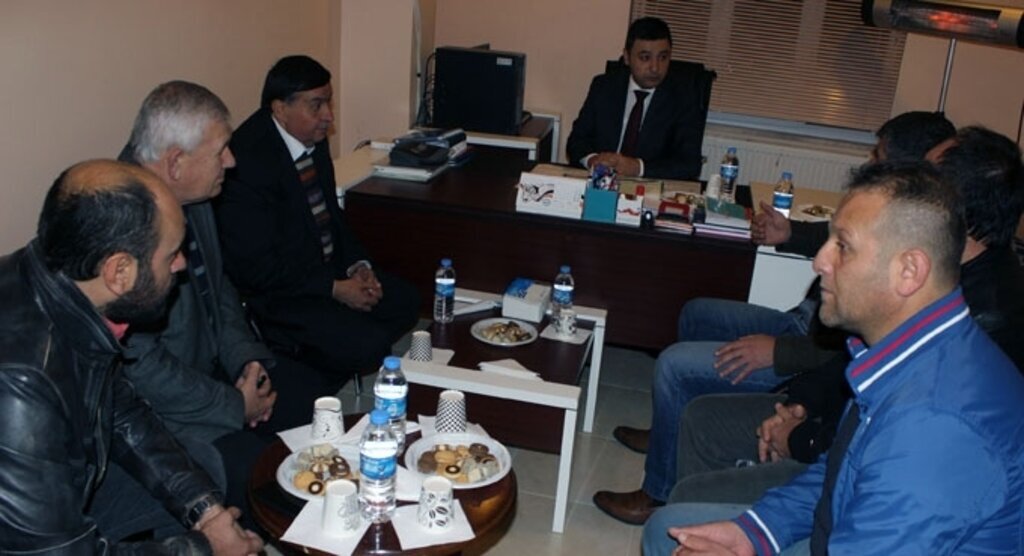 Kaymakam Tanrısever ve Belediye Başkanı İkiz'den Havza Belediyespor’a ziyaret