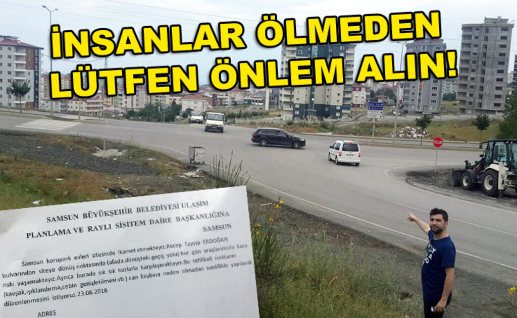 Kazaların olduğu kavşağa ışıklandırma istediler