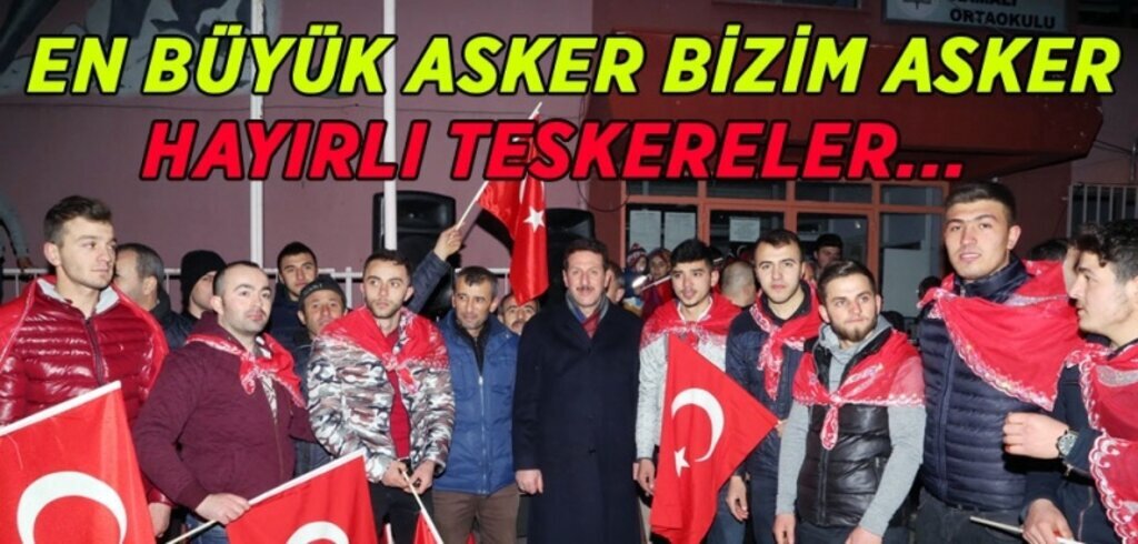 Kınalı kuzuları Başkan Tok askere uğurladı
