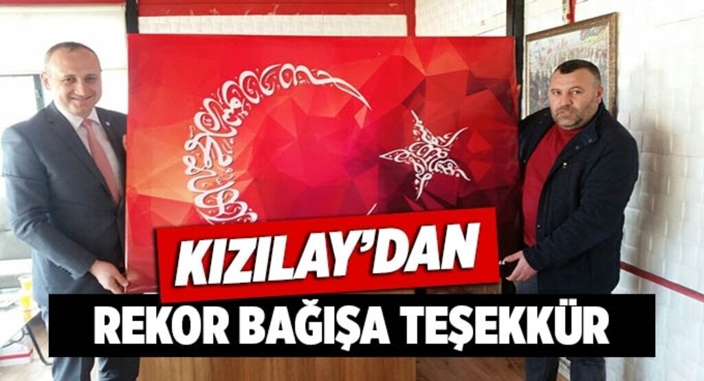 Kızılay'dan rekor bağışa teşekkür
