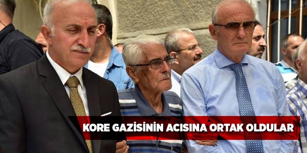 Kore gazisinin acısına ortak oldular