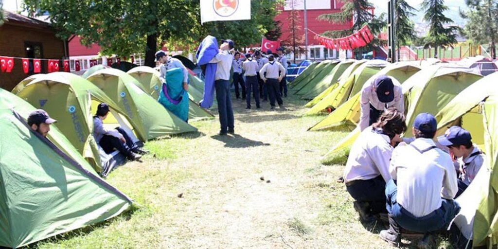 Kurtuluşa ilk adım Milli Bilinç İzci Kampı Samsun'da başladı