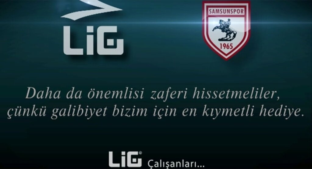 LİG çalışanlarından Samsunspor'a destek