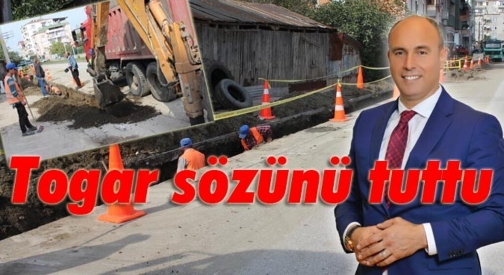 Mahallenin doğalgaz sorununu başkan Togar çözdü