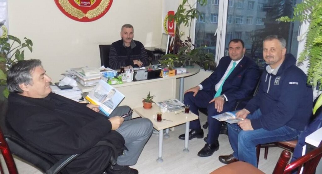 Metin Kuruoğlu Samsun Gazeteciler Cemiyeti'ni ziyaret etti