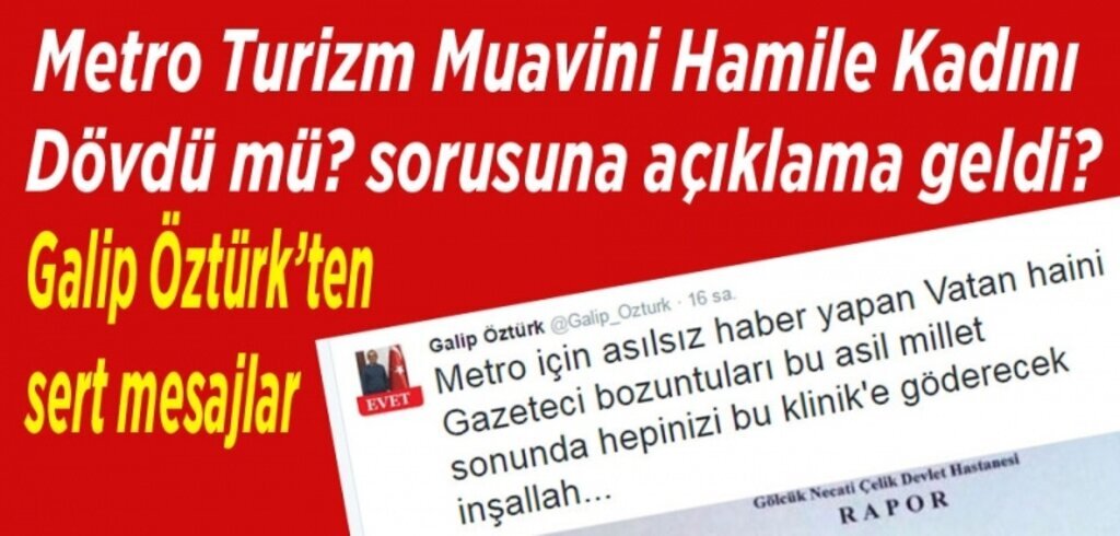 Metro Turizm Muavini Hamile Kadını Dövdü mü? sorusuna açıklama geldi?