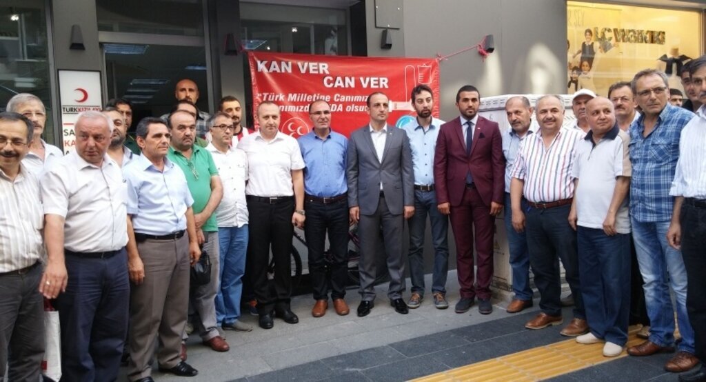 MHP'den 'Kan ver Can ver' kampanyası