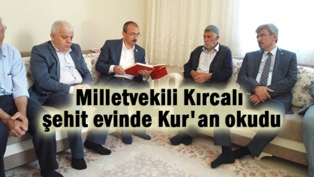 Milletvekili Kırcalı'dan şehit ailesine bayram ziyareti