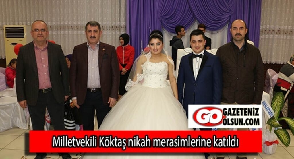 Milletvekili Köktaş nikah merasimlerine katıldı