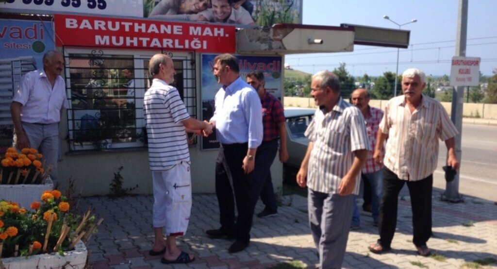 Köktaş teşekkür ziyaretlerini Baruthane Mahallesi'nde gerçekleştirdi