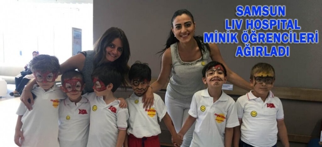 Minik öğrenciler Samsun Liv Hospital'da