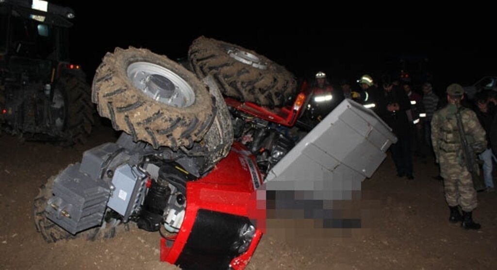 Muhtar Salim Yılmaz yeni aldığı traktörün altında can verdi