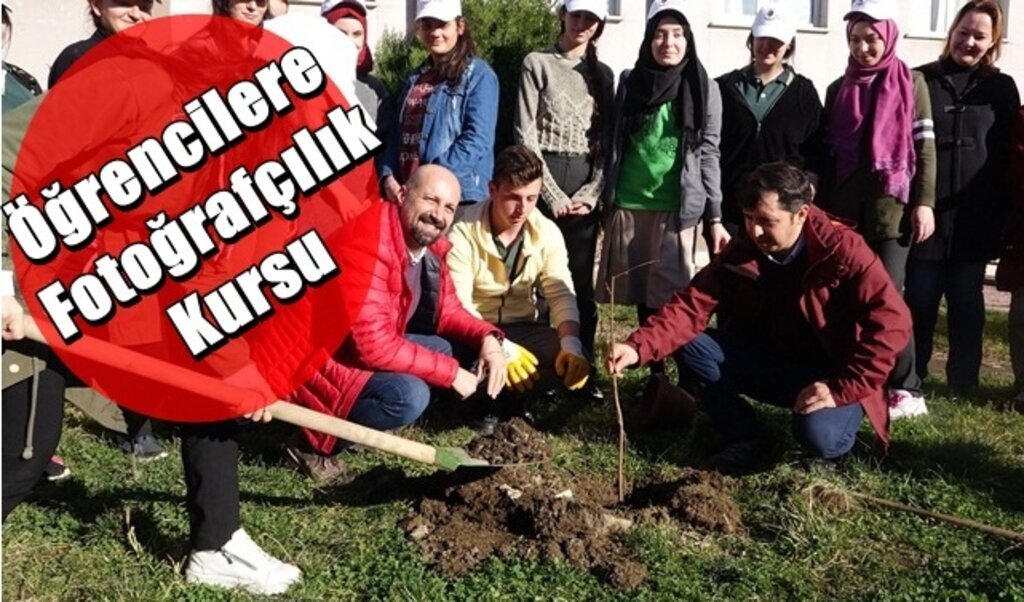 Öğrencilere fındık temalı fotoğrafçılık kursu