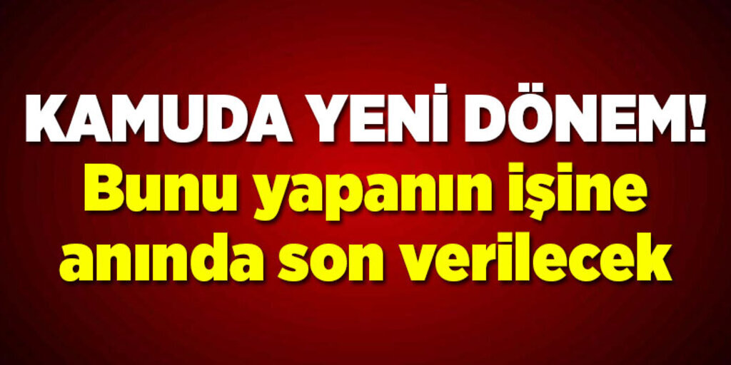 OHAL düzenlemelerine ihtiyaç duyulmadan gerekli görüldüğünde işine son verilecek