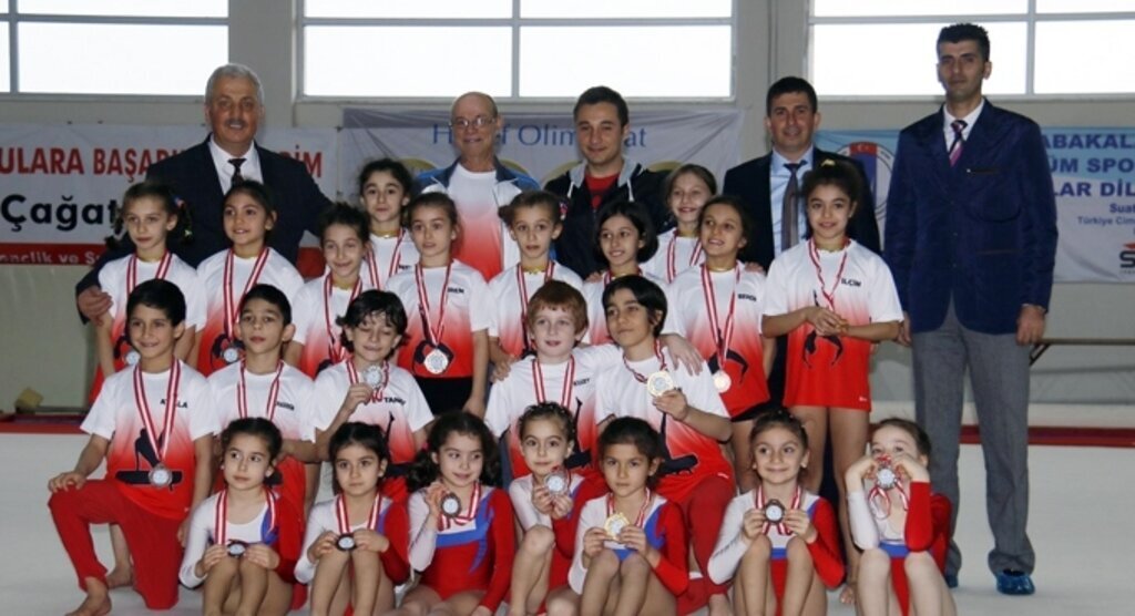 Okul Sporları Cimnastik Minikler İl Birinciliği yapıldı