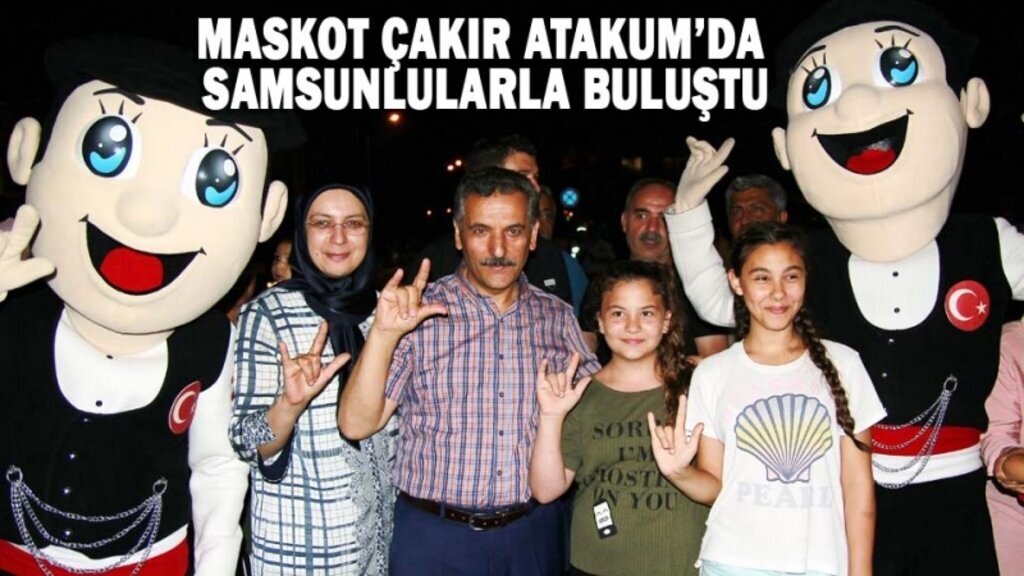 Olimpiyat maskotu Çakır Samsun'u karış karış geziyor