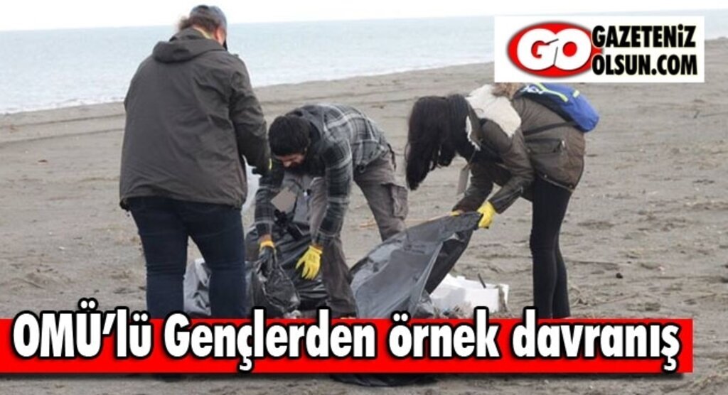 OMÜ Toplum Gönüllüsü Gençler Kuy Cenneti'ni temizledi