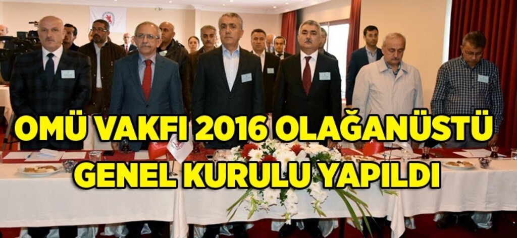 OMÜ Vakfı'nın yeni başkanı Prof. Dr. Halil Kütük oldu