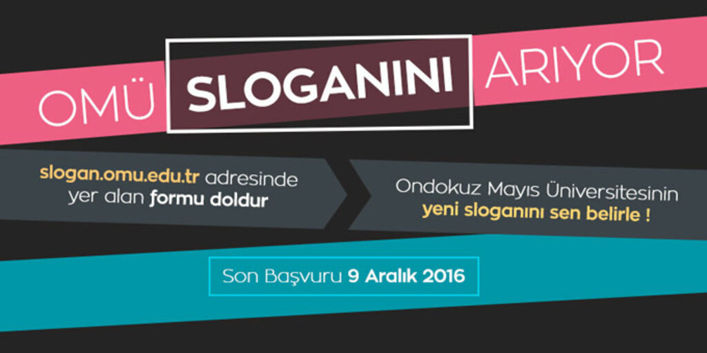 OMÜ yeni sloganını arıyor!