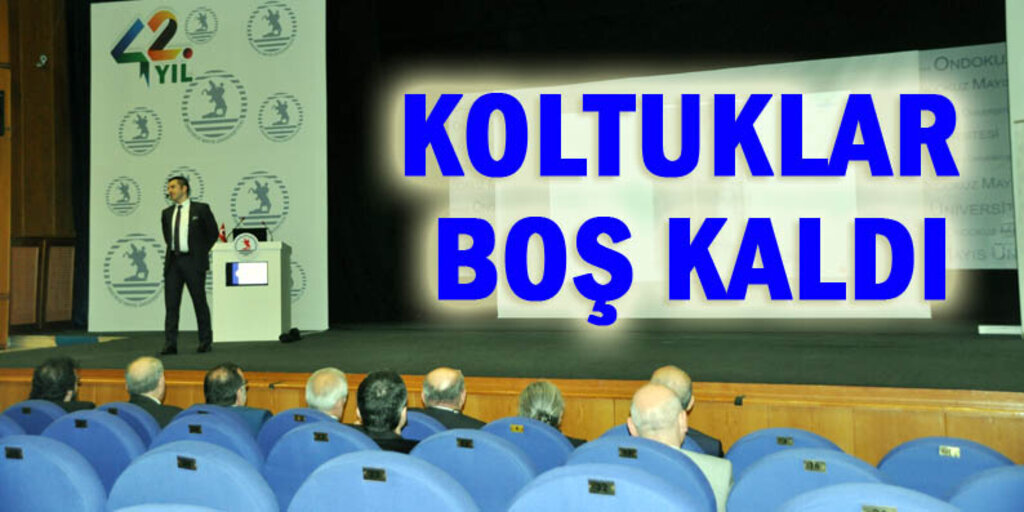 OMÜ'de düzenlenen Sektörler Zirvesi'ne büyük ilgisizlik