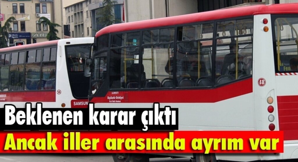 Özel Halk Otobüslerinin beklediği karar çıktı
