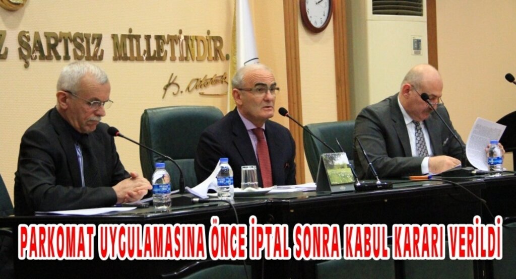 Parkomat uygulamasına önce iptal sonra kabul kararı verildi