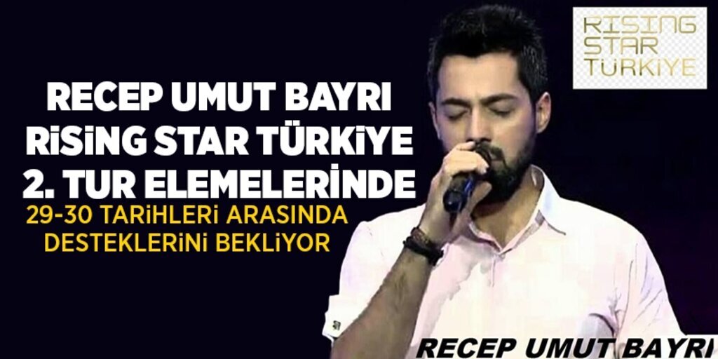 Recep Umut Bayrı Rising Star Türkiye 2. tur elemelerinde