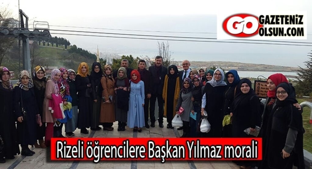 Rizeli öğrencilere Başkan Yılmaz morali