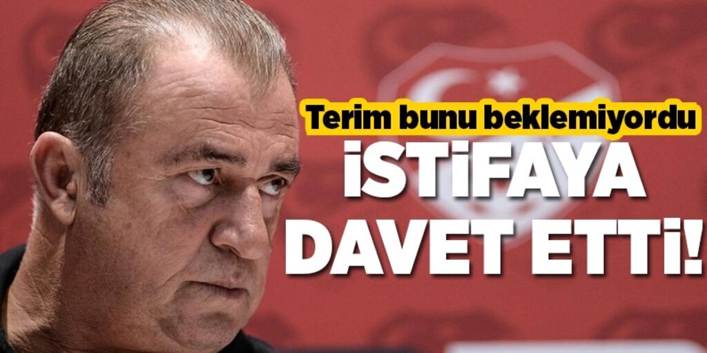 Rüştü Reçber Fatih Terim'i istifaya davet etti